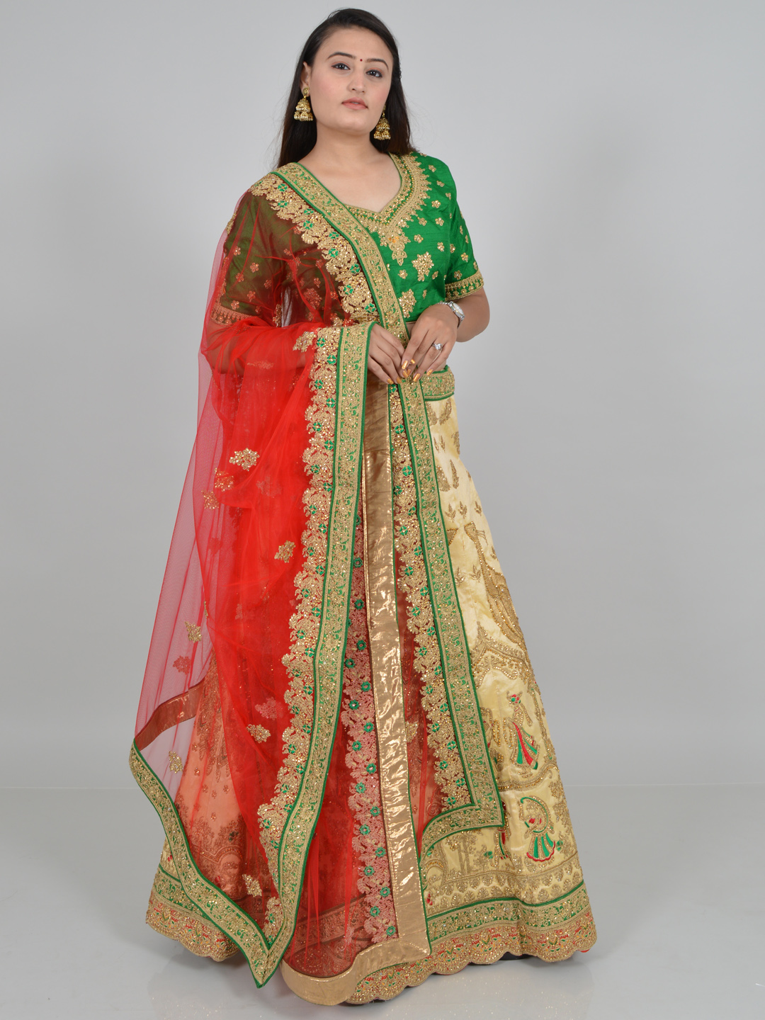 dupatta style on choli